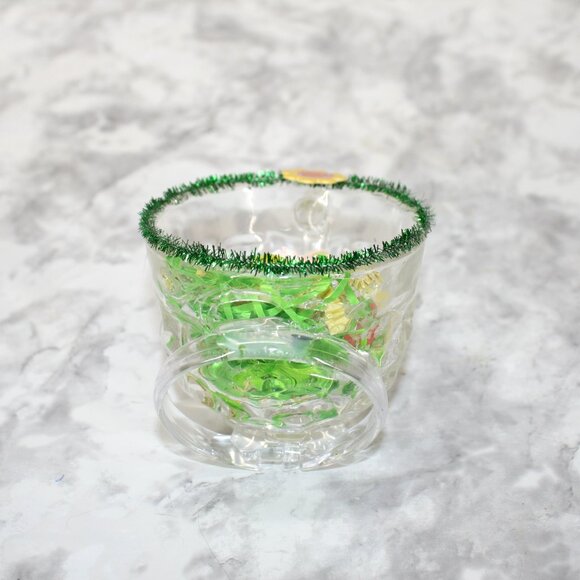 HAND CRAFTED Yellow Resin Bunny Spring Decor Ornament Upcycled Cup Easter - Picture 5 of 12